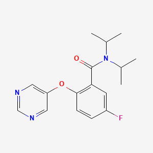 5-Fluoro-N,N-diisopropyl-2-(pyrimidin-5-yloxy)benzamide