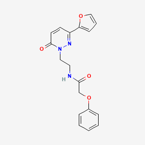 N-(2-(3-(furan-2-yl)-6-oxopyridazin-1(6H)-yl)ethyl)-2-phenoxyacetamide