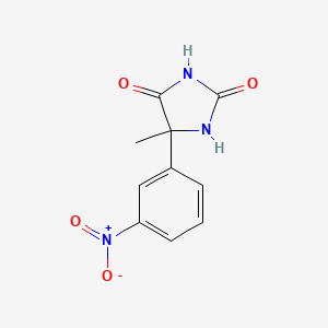 molecular formula C10H9N3O4 B2390744 5-Méthyl-5-(3-nitrophényl)imidazolidine-2,4-dione CAS No. 64464-21-7