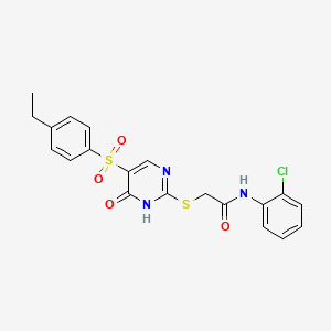 N-(2-chlorophenyl)-2-({5-[(4-ethylphenyl)sulfonyl]-6-oxo-1,6-dihydropyrimidin-2-yl}sulfanyl)acetamide