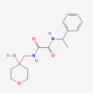 N1-((4-hydroxytetrahydro-2H-pyran-4-yl)methyl)-N2-(1-phenylethyl)oxalamide