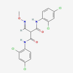 N,N'-bis(2,4-dichlorophenyl)-2-[(1E)-(methoxyimino)methyl]propanediamide