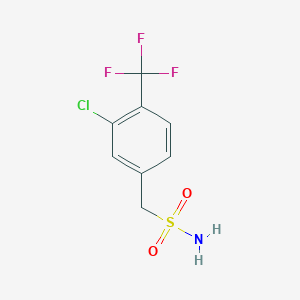 molecular formula C8H7ClF3NO2S B2390784 [3-Chloro-4-(trifluoromethyl)phenyl]methanesulfonamide CAS No. 2228658-42-0