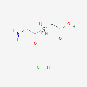 molecular formula C5H10ClNO3 B023908 5-氨基乙酰丙酸-3-13C 盐酸盐 CAS No. 129720-95-2