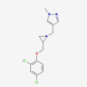 4-[[2-[(2,4-Dichlorophenoxy)methyl]aziridin-1-yl]methyl]-1-methylpyrazole