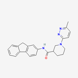 molecular formula C24H24N4O B2390827 N-(9H-芴-2-基)-1-(6-甲基吡哒嗪-3-基)哌啶-3-甲酰胺 CAS No. 2194965-71-2