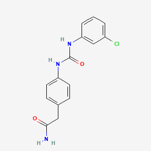 2-(4-(3-(3-Chlorophenyl)ureido)phenyl)acetamide