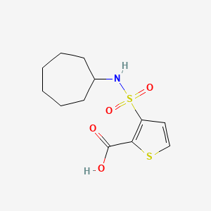 3-(Cycloheptylsulfamoyl)thiophene-2-carboxylic acid