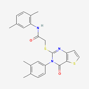 N-(2,5-dimethylphenyl)-2-{[3-(3,4-dimethylphenyl)-4-oxo-3,4-dihydrothieno[3,2-d]pyrimidin-2-yl]sulfanyl}acetamide
