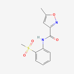 5-methyl-N-(2-(methylsulfonyl)phenyl)isoxazole-3-carboxamide