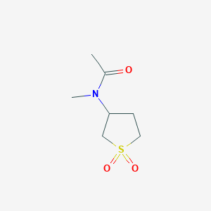 molecular formula C7H13NO3S B2390849 N-(1,1-dioxothiolan-3-yl)-N-methylacetamide CAS No. 507456-15-7