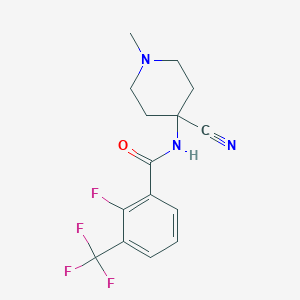 N-(4-Cyano-1-methylpiperidin-4-YL)-2-fluoro-3-(trifluoromethyl)benzamide