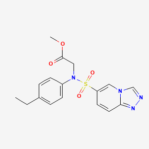 methyl N-(4-ethylphenyl)-N-([1,2,4]triazolo[4,3-a]pyridin-6-ylsulfonyl)glycinate