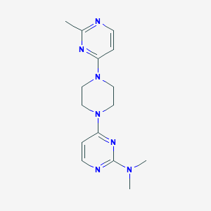 N,N-dimethyl-4-[4-(2-methylpyrimidin-4-yl)piperazin-1-yl]pyrimidin-2-amine