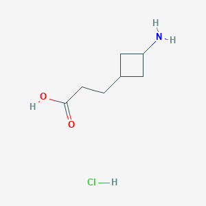 3-(3-Aminocyclobutyl)propanoic acid hydrochloride