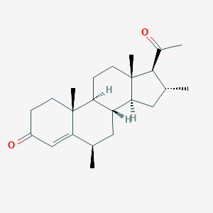 molecular formula C23H34O2 B239092 6-beta,16-alpha-Dimethylprogesterone CAS No. 1816-79-1