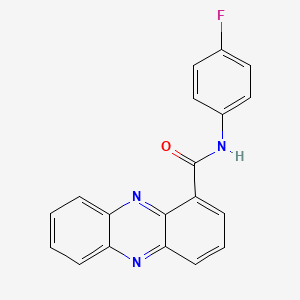 molecular formula C19H12FN3O B2390921 N-(4-氟苯基)吩嗪-1-甲酰胺 CAS No. 923691-12-7