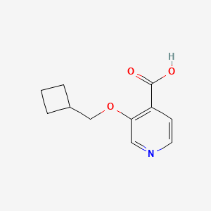 molecular formula C11H13NO3 B2390922 3-(Cyclobutylmethoxy)isonicotinic acid CAS No. 1539966-56-7