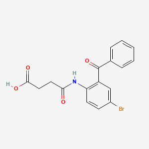 molecular formula C17H14BrNO4 B2390936 N-(2-Benzoyl-4-bromo-phenyl)-succinamic acid CAS No. 313968-07-9