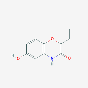 molecular formula C10H11NO3 B2390948 2-Ethyl-6-hydroxy-2H-benzo[b][1,4]oxazin-3(4H)-one CAS No. 1216243-86-5