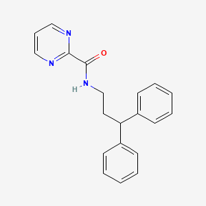 molecular formula C20H19N3O B2390968 N-(3,3-二苯基丙基)嘧啶-2-甲酰胺 CAS No. 1251545-31-9
