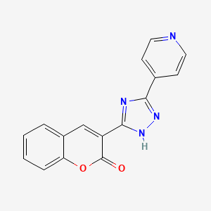 Chromen-2-one, 3-(5-pyridin-4-yl-4H-[1,2,4]triazol-3-yl)-