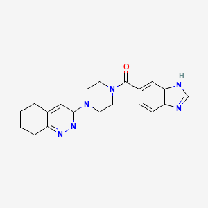 (1H-benzo[d]imidazol-5-yl)(4-(5,6,7,8-tetrahydrocinnolin-3-yl)piperazin-1-yl)methanone
