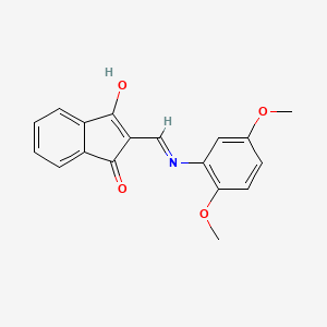 2-(((2,5-Dimethoxyphenyl)amino)methylene)indane-1,3-dione