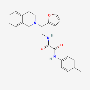 N1-(2-(3,4-dihydroisoquinolin-2(1H)-yl)-2-(furan-2-yl)ethyl)-N2-(4-ethylphenyl)oxalamide