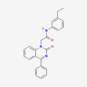 N-(3-ethylphenyl)-2-(2-oxo-4-phenylquinazolin-1(2H)-yl)acetamide