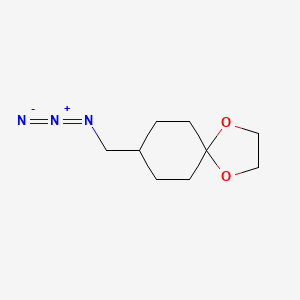 molecular formula C9H15N3O2 B2391002 8-(Azidomethyl)-1,4-dioxaspiro[4.5]decane CAS No. 1824322-16-8
