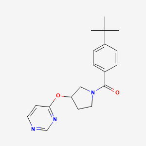 (4-(Tert-butyl)phenyl)(3-(pyrimidin-4-yloxy)pyrrolidin-1-yl)methanone