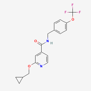 2-(cyclopropylmethoxy)-N-(4-(trifluoromethoxy)benzyl)isonicotinamide