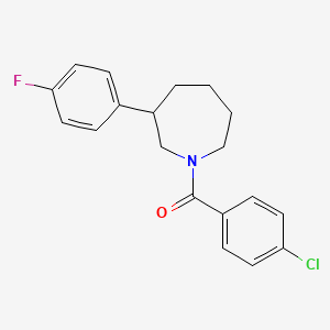 (4-Chlorophenyl)(3-(4-fluorophenyl)azepan-1-yl)methanone