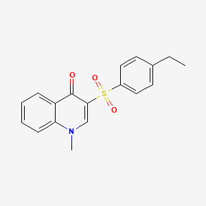 3-(4-Ethylphenyl)sulfonyl-1-methylquinolin-4-one