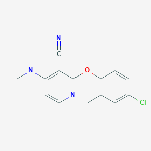 2-(4-Chloro-2-methylphenoxy)-4-(dimethylamino)nicotinonitrile