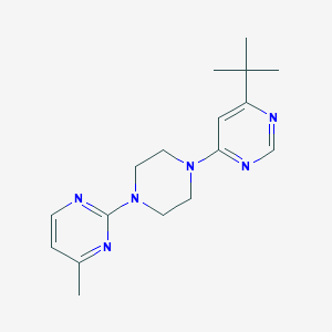 molecular formula C17H24N6 B2391043 2-[4-(6-Tert-butylpyrimidin-4-yl)piperazin-1-yl]-4-methylpyrimidine CAS No. 2380168-67-0