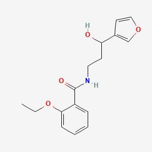 molecular formula C16H19NO4 B2391049 2-ethoxy-N-(3-(furan-3-yl)-3-hydroxypropyl)benzamide CAS No. 1428371-73-6