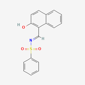 molecular formula C17H13NO3S B2391051 N-(2-Hydroxy-naphthalen-1-ylmethylene)-benzenesulfonamide CAS No. 1122565-88-1