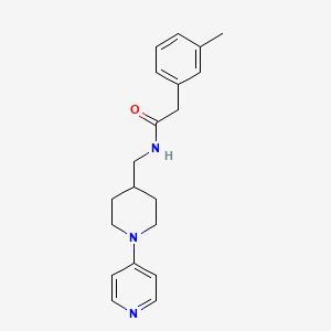 molecular formula C20H25N3O B2391057 N-((1-(pyridin-4-yl)piperidin-4-yl)methyl)-2-(m-tolyl)acetamide CAS No. 2034322-10-4