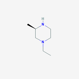 molecular formula C7H16N2 B2391066 (R)-1-Ethyl-3-methyl-piperazine CAS No. 321860-21-3