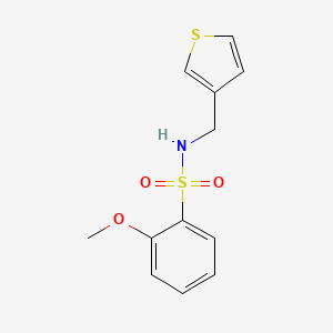 2-methoxy-N-(thiophen-3-ylmethyl)benzenesulfonamide