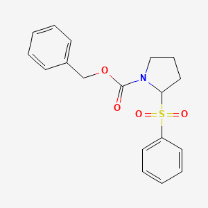 Benzyl 2-(benzenesulfonyl)pyrrolidine-1-carboxylate