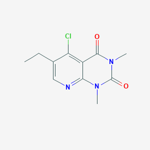 molecular formula C11H12ClN3O2 B2391090 5-Chloro-6-ethyl-1,3-dimethylpyrido[2,3-d]pyrimidine-2,4-dione CAS No. 1105195-89-8
