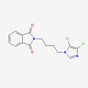 molecular formula C15H13Cl2N3O2 B2391105 2-[4-(4,5-Dichloroimidazol-1-yl)butyl]isoindole-1,3-dione CAS No. 655235-79-3