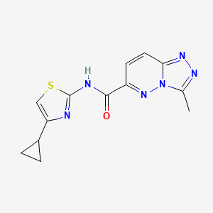 N-(4-Cyclopropyl-1,3-thiazol-2-yl)-3-methyl-[1,2,4]triazolo[4,3-b]pyridazine-6-carboxamide