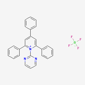 molecular formula C27H20BF4N3 B2391121 2,4,6-Triphenyl-1-(2-pyrimidinyl)pyridinium tetrafluoroborate CAS No. 89478-16-0