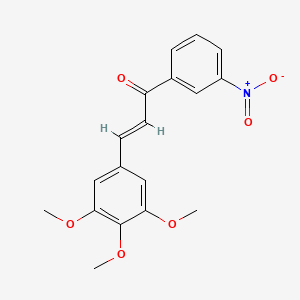 molecular formula C18H17NO6 B2391132 1-(3-Nitrophenyl)-3-(3,4,5-trimethoxyphenyl)prop-2-en-1-one CAS No. 1164523-33-4