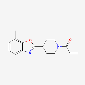 molecular formula C16H18N2O2 B2391146 1-[4-(7-Methyl-1,3-benzoxazol-2-yl)piperidin-1-yl]prop-2-en-1-one CAS No. 2094509-19-8