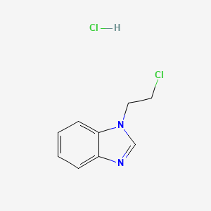 molecular formula C9H10Cl2N2 B2391149 1-(2-chloroethyl)-1H-benzimidazole hydrochloride CAS No. 22492-19-9; 26706-11-6